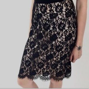 Moving sale! NEW Banana Republic black lace pencil skirt